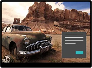 Abandoned Car Dark theme for Windows 11