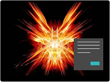 Abstract Orange Dark theme for Windows 11