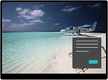 Airplane Dark theme for Windows 11