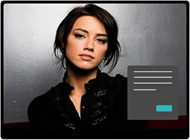 Amber Heard Dark theme for Windows 11