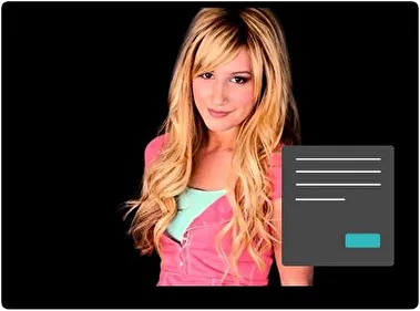 Ashley Tisdale Dark theme for Windows 11