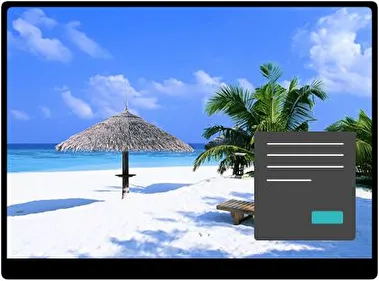 Bahamas Beach Dark theme for Windows 11