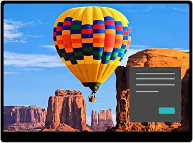 Balloons Dark theme for Windows 11