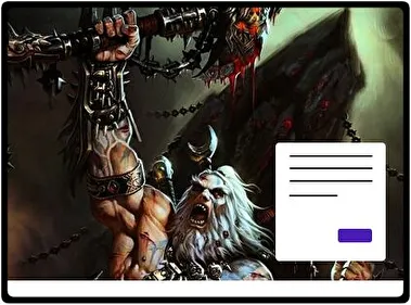 Barbarian Diablo Iii theme for Windows 11