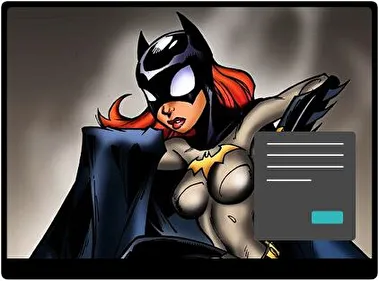 Batgirl Dark theme for Windows 11