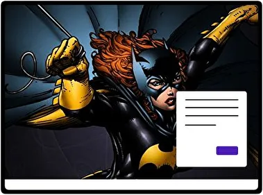 Batgirl theme for Windows 11