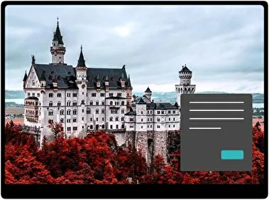 Bavarian Castle Neuschwanstein Dark theme for Windows 11