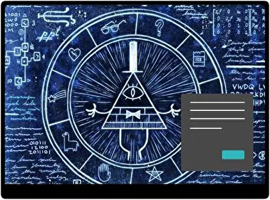 Bill Cipher Dark theme for Windows 11