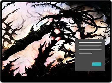 Black Rock Shooter Dark theme for Windows 11