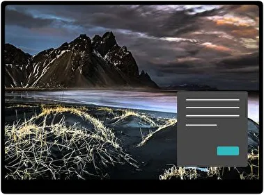 Black Sand Beach Dark theme for Windows 11