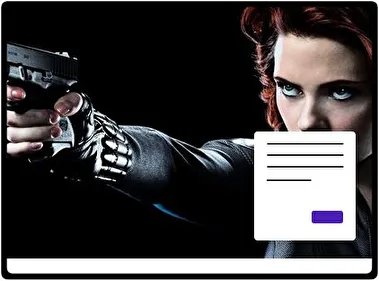 Black Widow theme for Windows 11