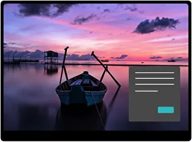 Boats In Sunset Dark theme for Windows 11