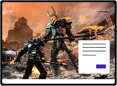 Bound By Flame theme for Windows 11