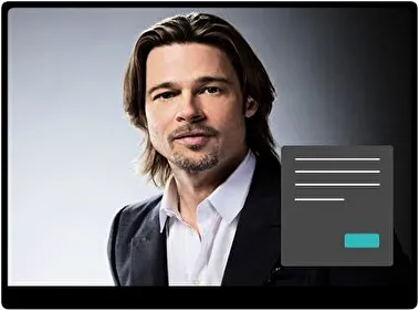 Brad Pitt Dark theme for Windows 11