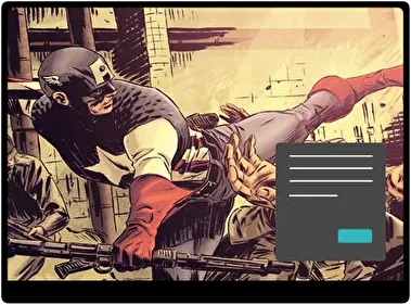 Captain America Dark theme for Windows 11