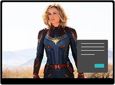 Captain Marvel Dark theme for Windows 11