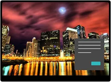 Chicago Skyline Dark theme for Windows 11