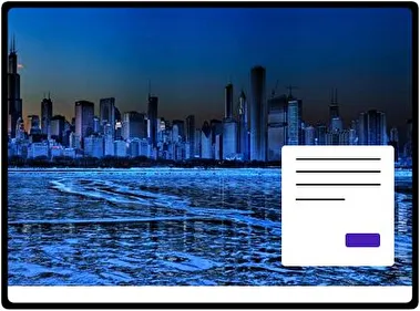 Chicago Skyline theme for Windows 11