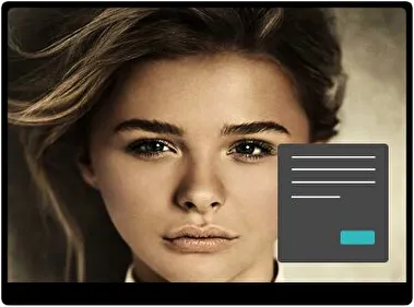 Chloe Moretz Dark theme for Windows 11