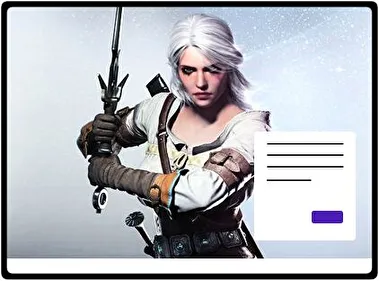 Ciri The Witcher theme for Windows 11