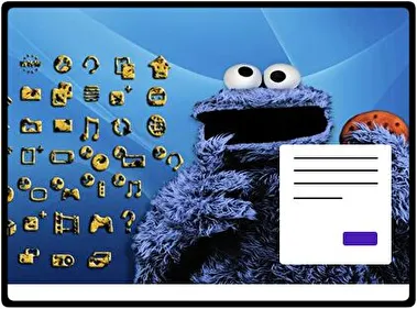 Cookie Monster theme for Windows 11