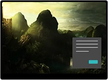 Darkness Fantasy Landscape Dark theme for Windows 11