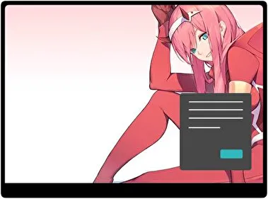 Darling In The Franxx Dark theme for Windows 11