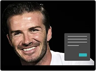 David Beckham Dark theme for Windows 11