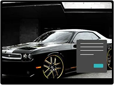 Dodge Challenger Dark theme for Windows 11