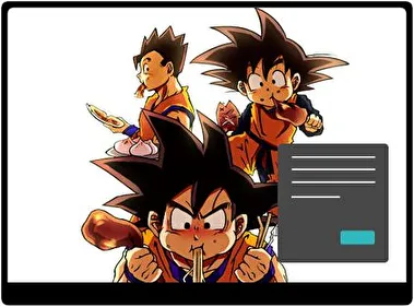 Dragon Ball Z Dark theme for Windows 11