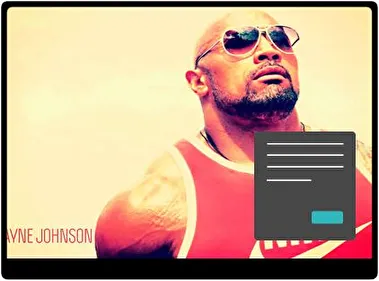 Dwayne Johnson Dark theme for Windows 11