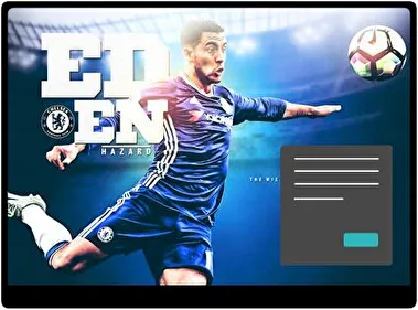 Eden Hazard Dark theme for Windows 11