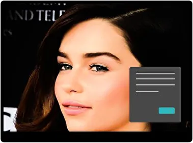 Emilia Clarke Dark theme for Windows 11