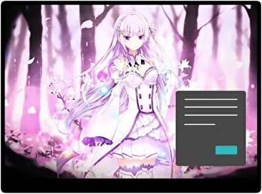 Emilia Rezero Dark theme for Windows 11
