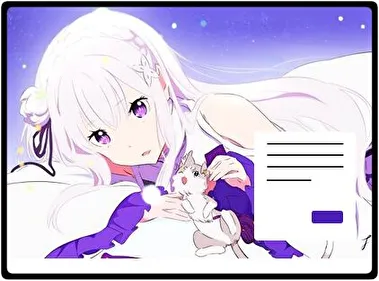 Emilia Rezero theme for Windows 11