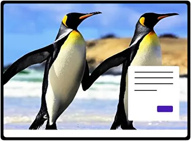 Emperor Penguin theme for Windows 11