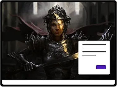 Female Knight theme for Windows 11