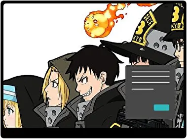 Fire Force Dark theme for Windows 11