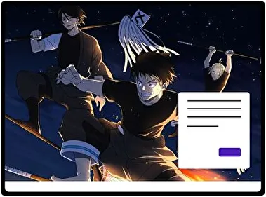 Fire Force theme for Windows 11