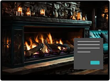 Fireplace 4k Dark theme for Windows 11