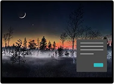 Foggy Forest Dark theme for Windows 11