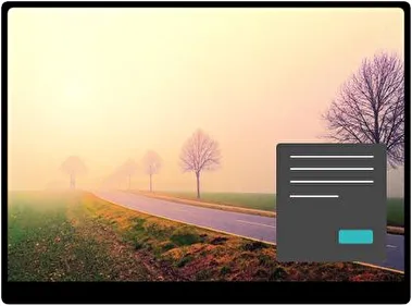Foggy Roads Dark theme for Windows 11