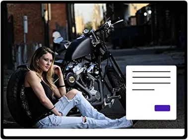 Girls and Motorcycles theme for Windows 11