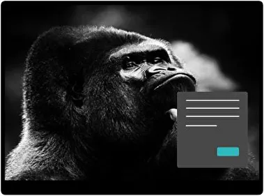 Gorilla Dark theme for Windows 11