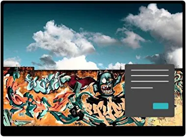 Graffiti Dark theme for Windows 11