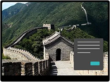 Great Wall of China Dark theme for Windows 11