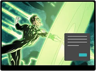 Green Lantern Dark theme for Windows 11