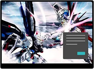 Gundam Seed and Destiny Dark theme for Windows 11