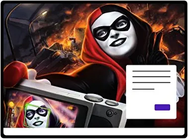 Harley Quinn theme for Windows 11