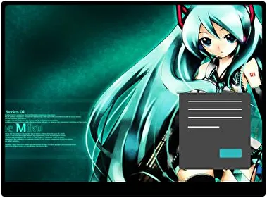 Hatsune Miku Dark theme for Windows 11